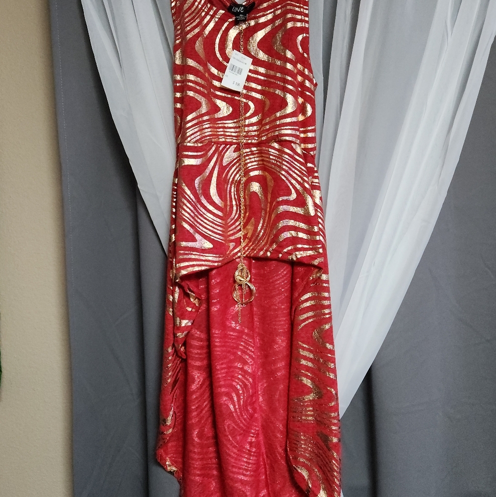 Love brand red and gold top.  Size XL
